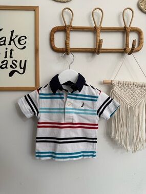 Nautica - 3-6m striped polo